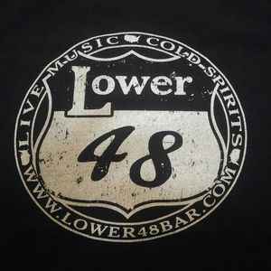 Super rare Lg black Gildan Lower 48 T-shirt